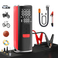 3-in-1 Car Jump Starter & Wireless Tire Inflator with Power Bank & Flash Light