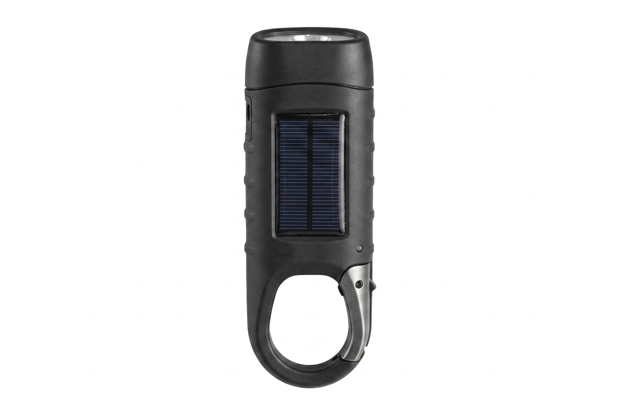 3-in-1 Solar & Hand-Crank Emergency Flashlight