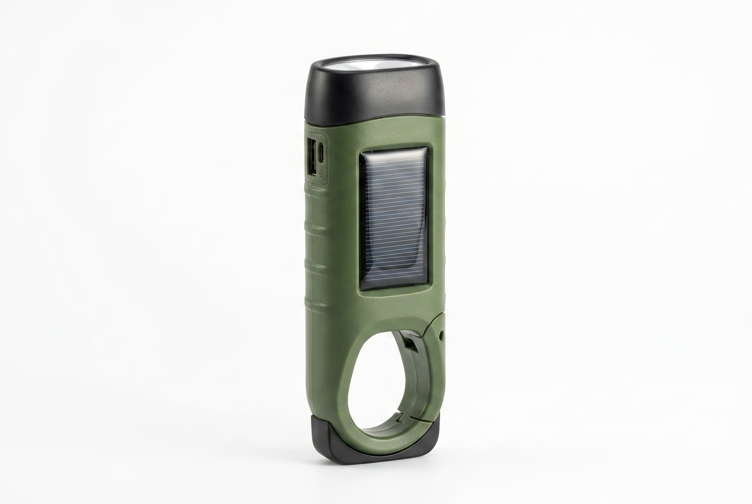 3-in-1 Solar & Hand-Crank Emergency Flashlight